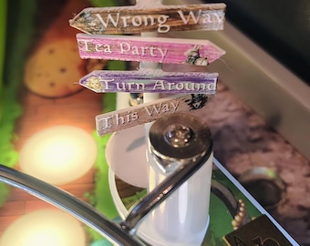 AGTW Arrow Signs for Pinball Machine| UV Printed, Highly Detailed, Adjustable, Glow-in-the-Dark, 3 Base Options, Pinball Decor