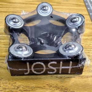 3D-Printed Bowling Ball Cup with Rollers, Custom Name Plate, Unique Bowling Gift