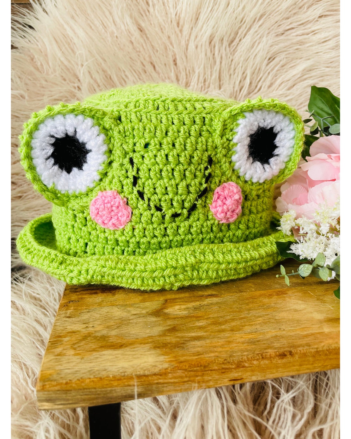 Frog Bucket Hat PDF Crochet Pattern Etsy