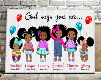 Cute Girl Canvas Art Etsy