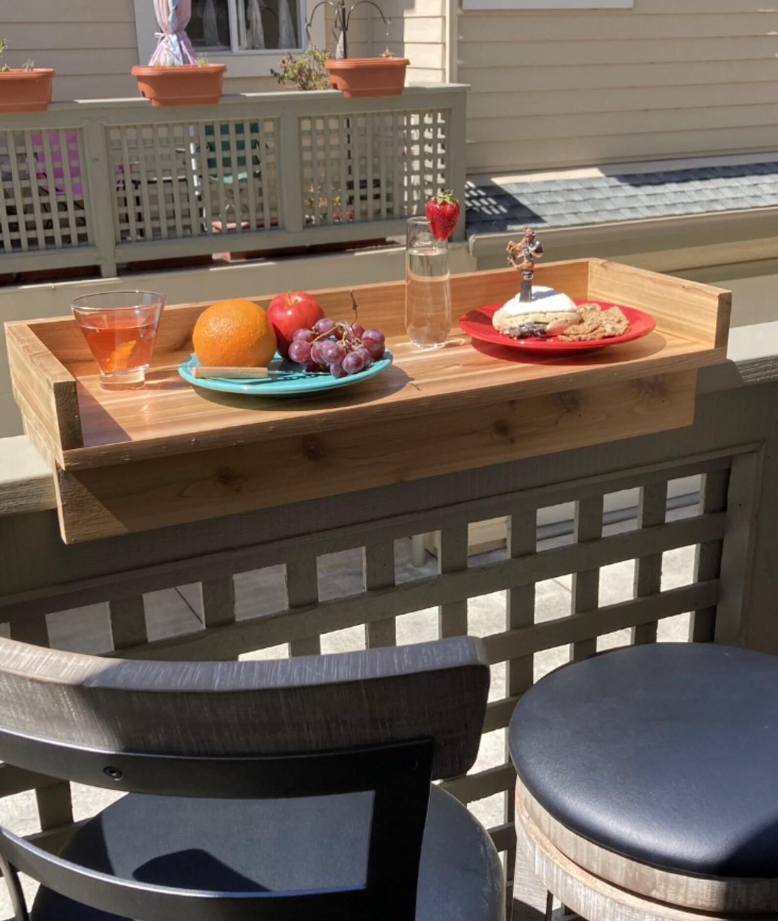 Deck Railing Table/grill Accessories/bbq/deck Etsy