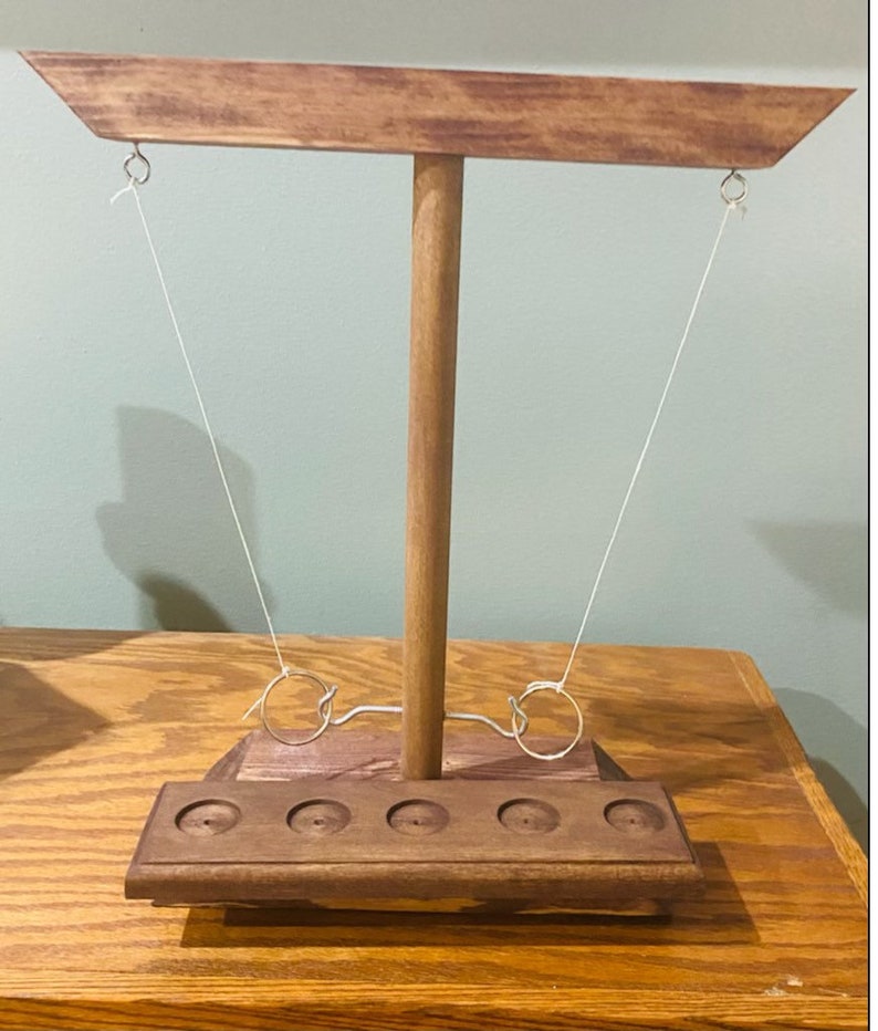 Hook and Ring Game/bimini/ring the Bull/tabletop Ring Toss/bar Etsy