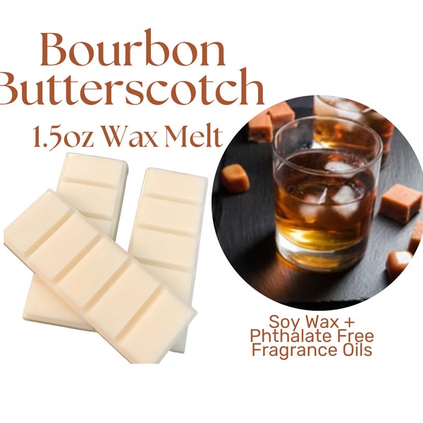 Bourbon Butterscotch type wax melt, Strong Scented Wax Melts