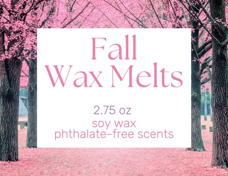 Fall Wax Melts, Soy Wax Melts, Strong Scented Wax Melts, Autumn Wax Melts, Wax Melt Cubes for Warmer 