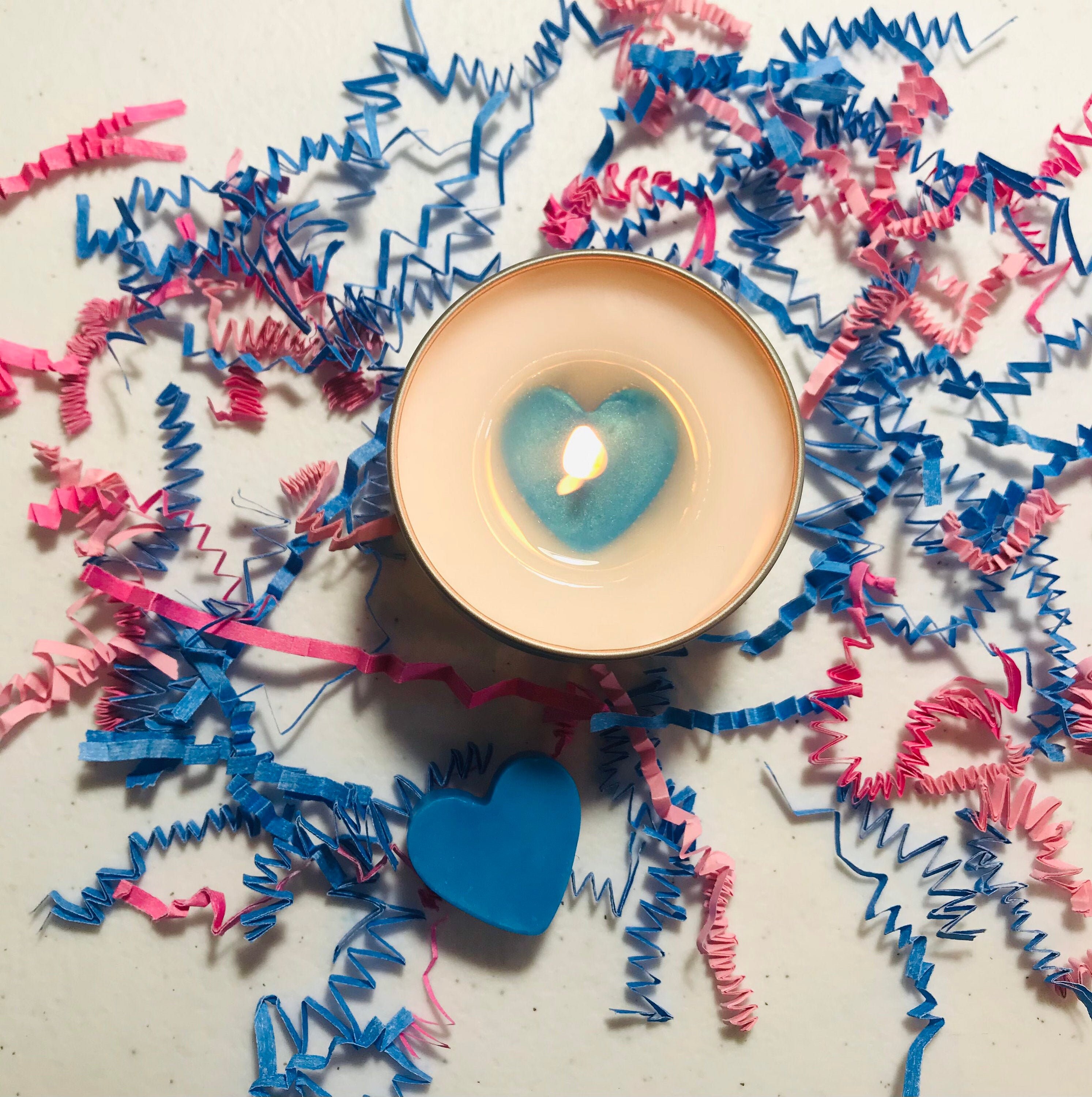 Surprise Gender Reveal Candle unique gender reveal ideas Etsy