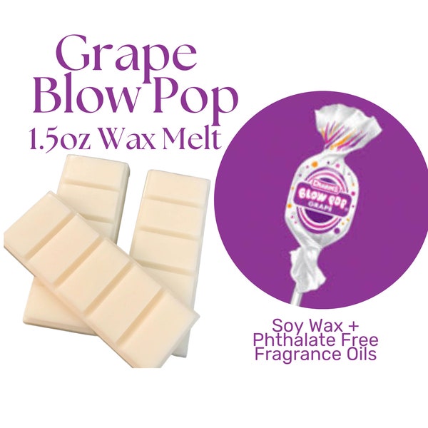 Grape Blow Pop wax melt, Nostalgic scents, Strong Scented Wax Melts