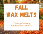 Fall Wax Melts, Soy Wax Melts, Strong Scented Wax Melts, Autumn Wax Melts, Wax Melt Cubes for Warmer