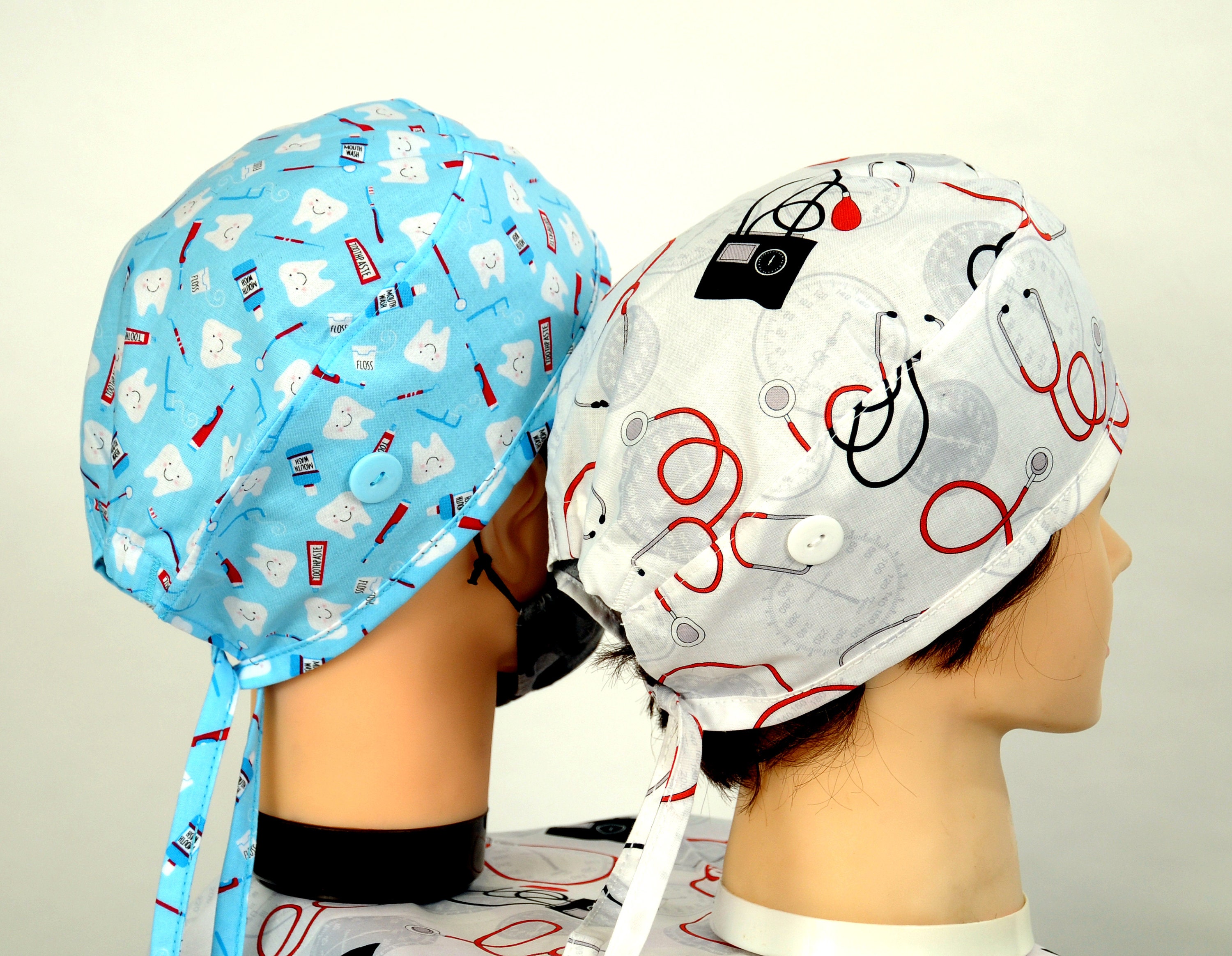 Cotton Scrub Caps Unisex Dental 