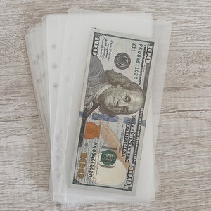 New A6/Personal PVC frosted cash envelopes (BLANKS)