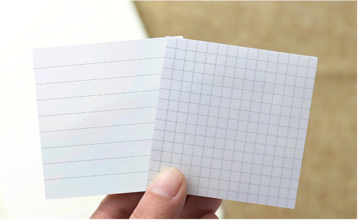 Simple Classic Basic Paper Sticky Notes 80 Sheets per Pad Etsy