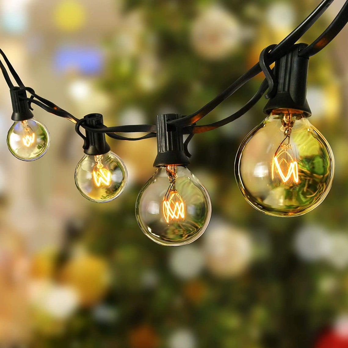 Outdoor String Lights30FT Globe Patio Lights with 30 Edison Etsy