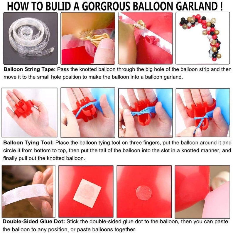 Create Your Own Colorful Balloon Garland ArchDIY Balloon Garland Arch KitChoose Your Own Color Balloon Garland