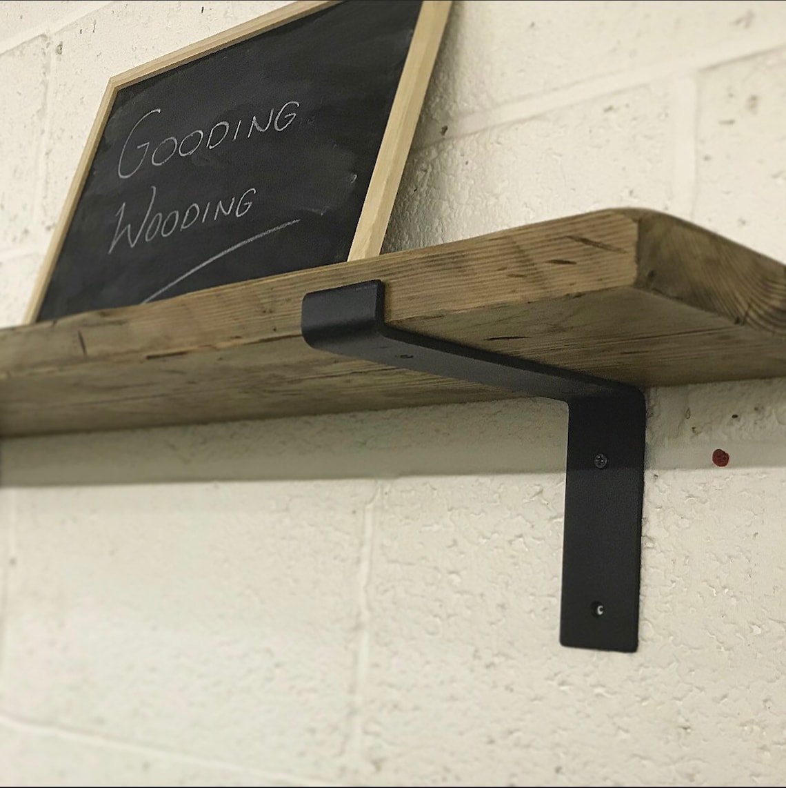 Raw Steel Industrial Shelf Brackets Etsy