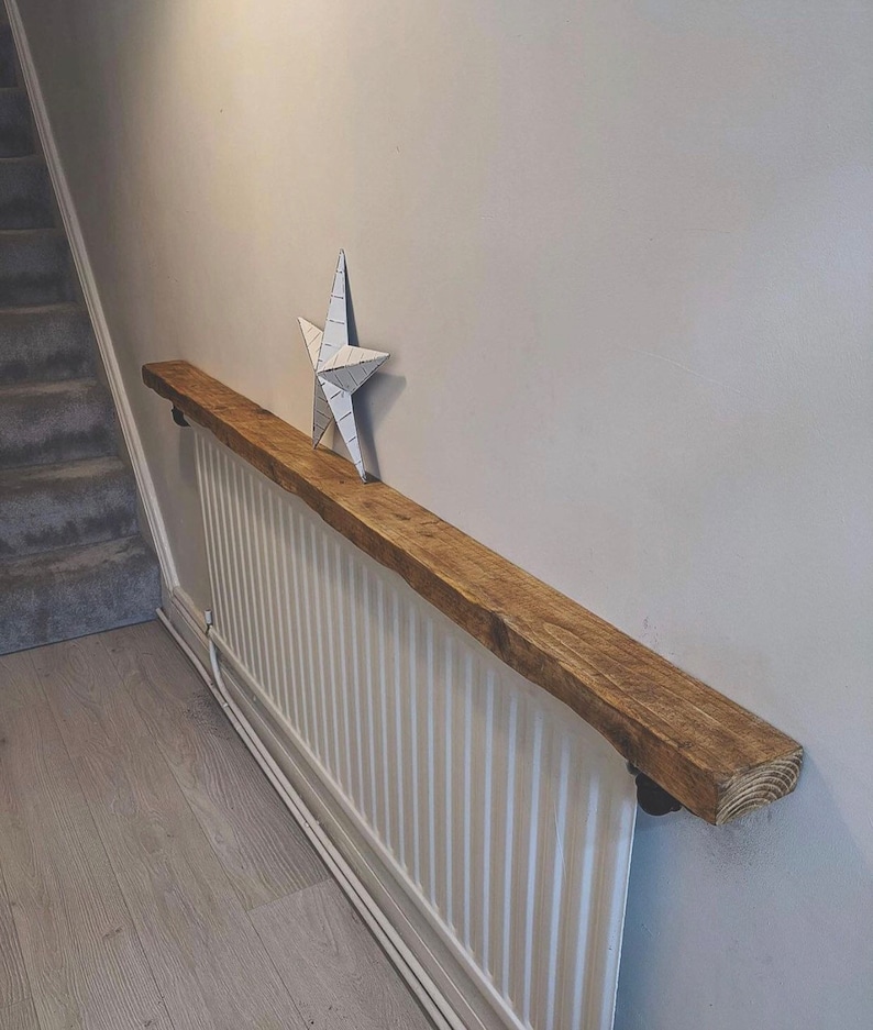 Radiator Shelf / Narrow chunky Entryway Radiator Shelf 