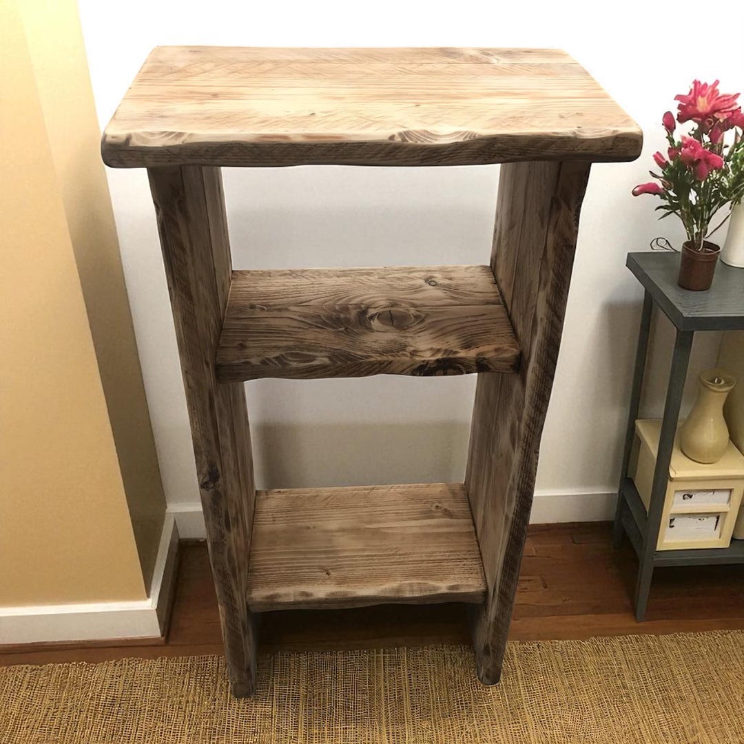 Rustic Small Storage Unit Handcrafted Rustic Wood Storage Unit | Mudroom Storage | Hallway ...