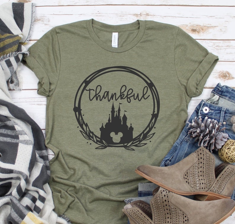 Thankful Disney Thanksgiving Shirt / Disney Fall Shirt /  Etsy