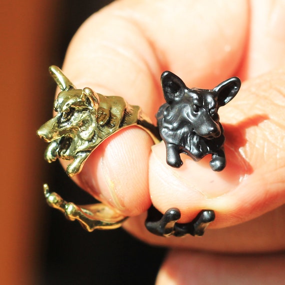 German Shepherd Ring Dog Ring Dog Mama Gift Pet Ring Dog Jewelry Adjustable Ring Dog Lover s Gift Etsy