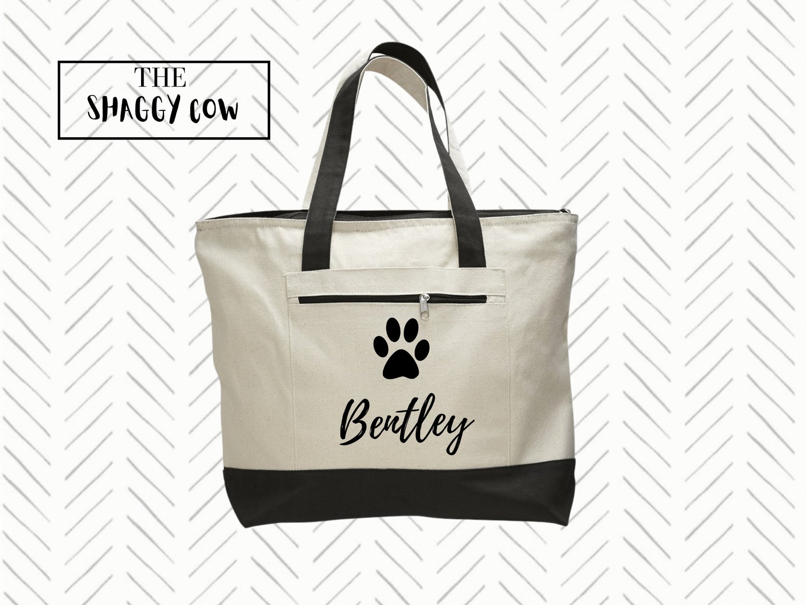 Custom Pet Tote Bag Custom Dog Gift Personalized Pet Bag Etsy