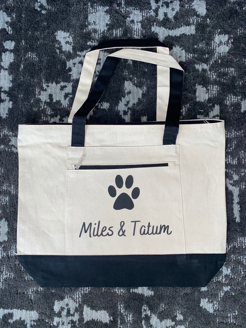 Custom Pet Tote Bag Custom Dog Gift Personalized Pet Bag Etsy