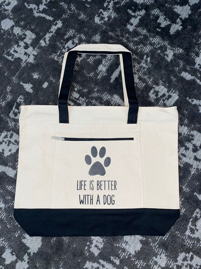 Custom Pet Tote Bag Custom Dog Gift Personalized Pet Bag Etsy