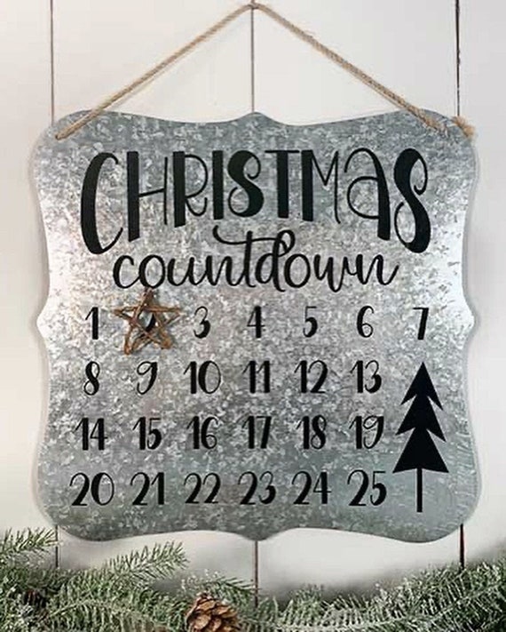 Christmas Countdown Sign