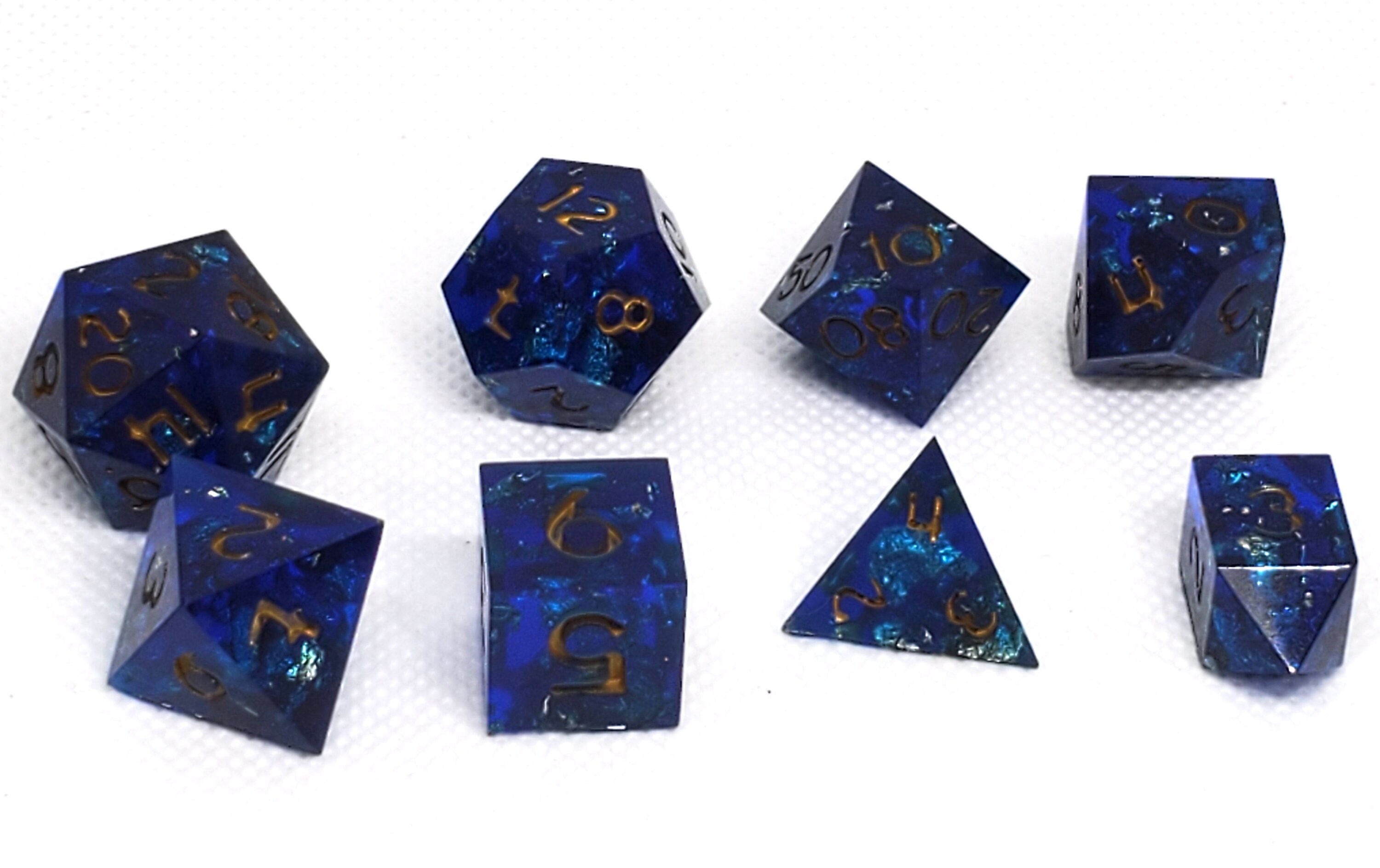 Handcrafted Custom Sharp Edge Dice Set Etsy