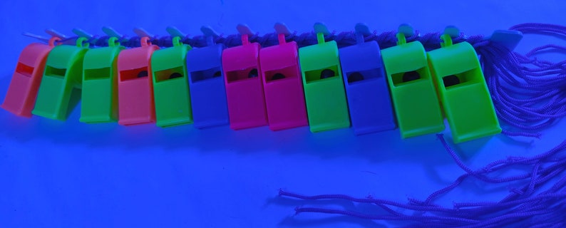 Party Decoration Support for neon party whistle photo booth party supplies 12 pieces