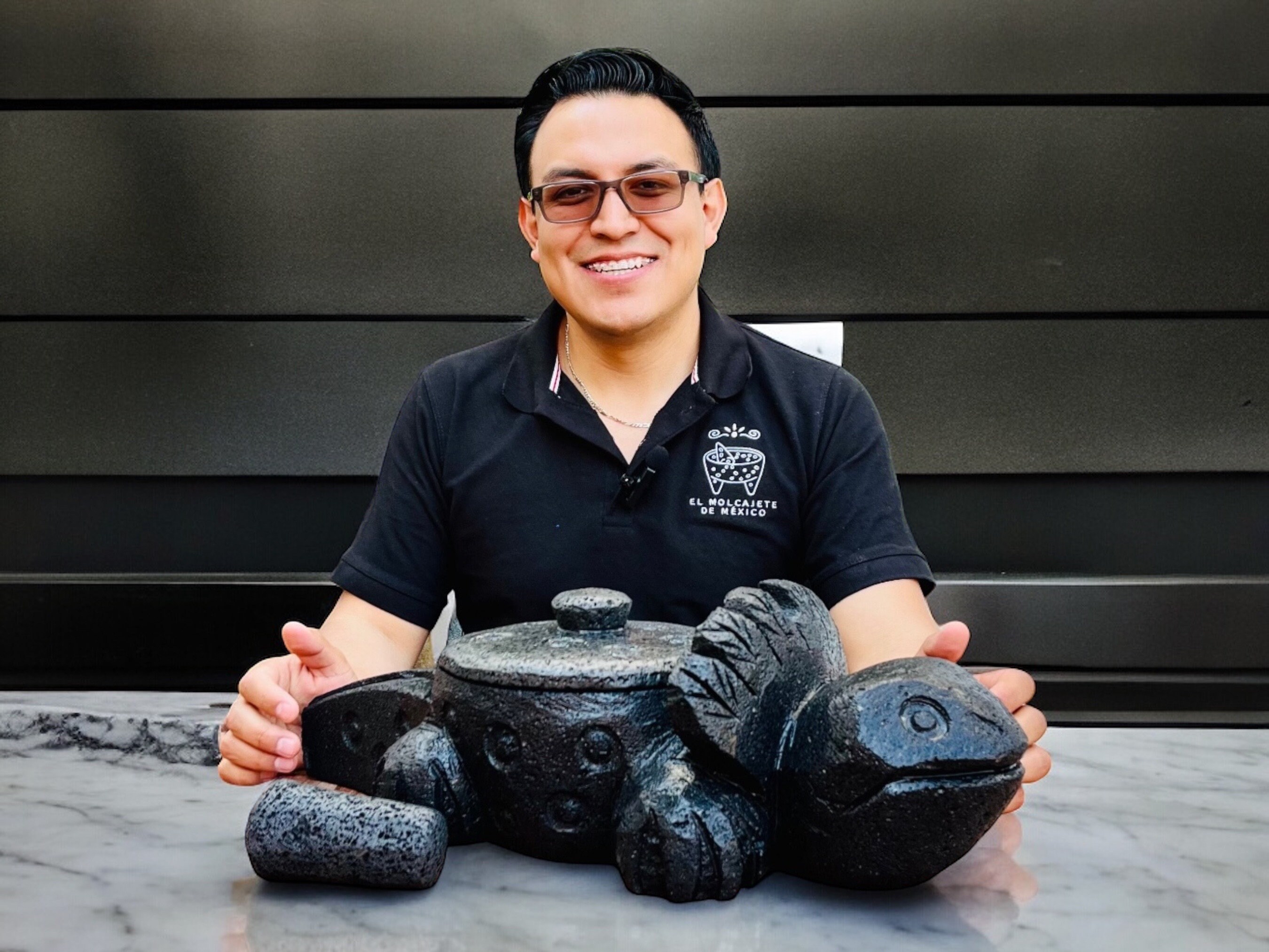 Tlahuanoni Volcanic Stone Totilla Make With Hand Painted