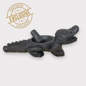 Molcajete | Steinmörser | Krokodil | Steinmörser | Mexikanischer Molcajete | Mexikanischer Steinmörser | Steinmörser