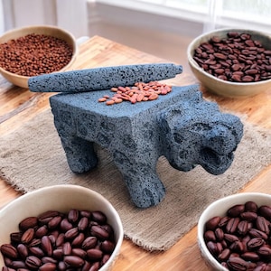 Volcanic Stone Metate | grinding stone | cocoa grinding stone | Mexican grinding stone | Metate de piedra | traditional stone grinder