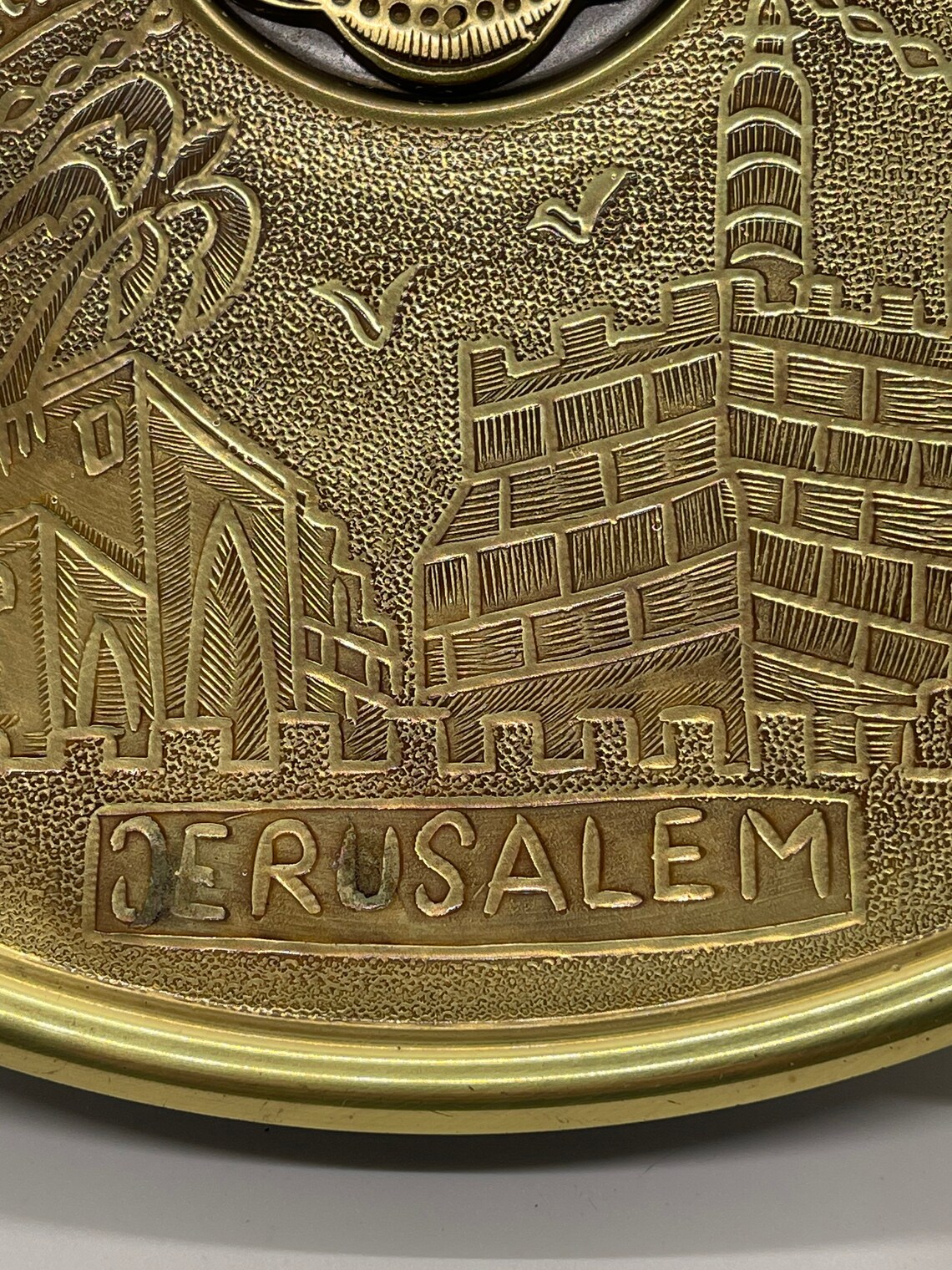 Israel Bronze Plates with Engravings Etsy