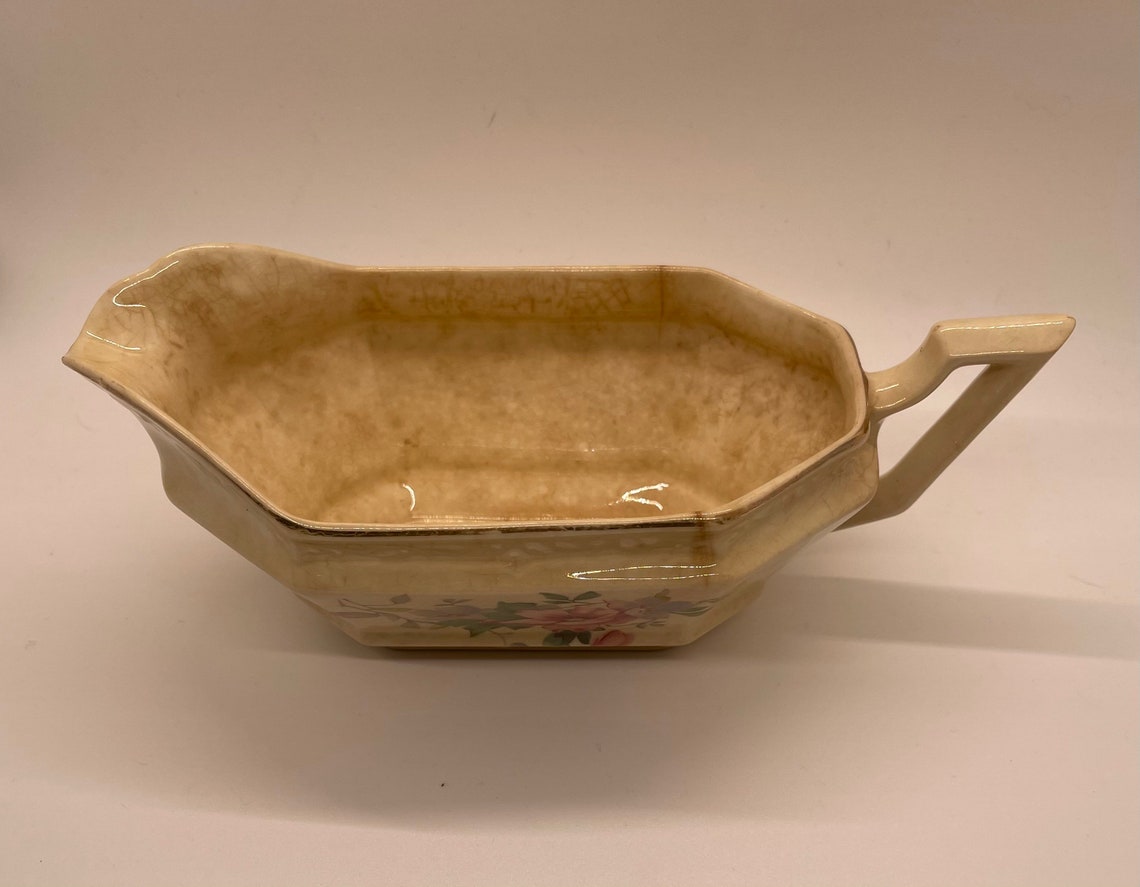 Antique Edwin M. Knowles Gravy Boat Etsy