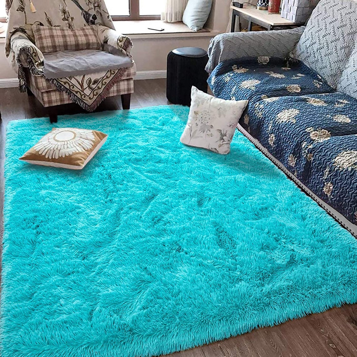 Fluffy Soft Kids Room Rug Baby Nursery Decor AntiSkid Large Etsy