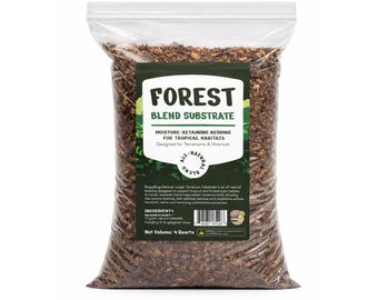 Natural Forest Blend Terrarium Substrate for Reptile Habitats (4 Quarts)