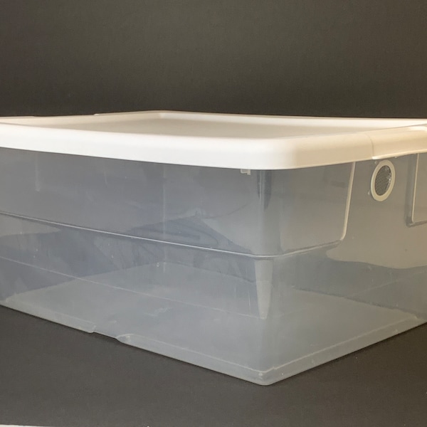 Vented Vivarium 16 Quart Container Terrarium Enclosure for Isopods, Reptiles, Scorpions, Invertebrates