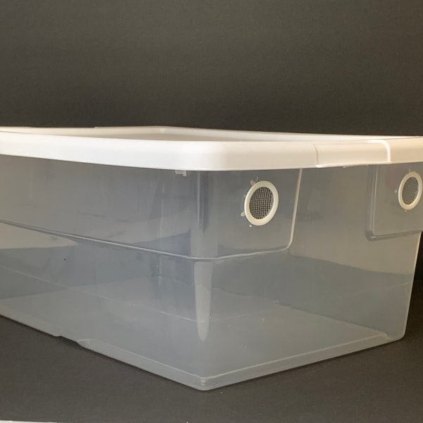 Vented Enclosure 16 Quart Reptile Isopod Terrarium Vivarium Container