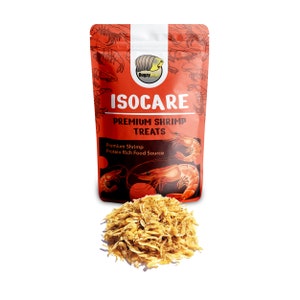 IsoCare Premium Dried Shrimp Protein Treats for Isopods Insects Reptiles Feeders Invertebrates