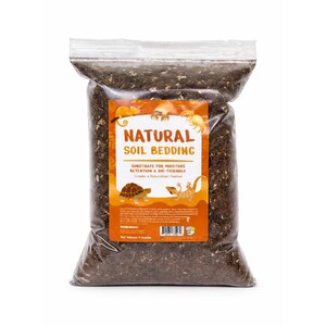 Natural Soil Bedding Substrate for Bioactive Enclosures of Reptiles Tortoise Hermit Crabs Tarantulas (4 Quart)