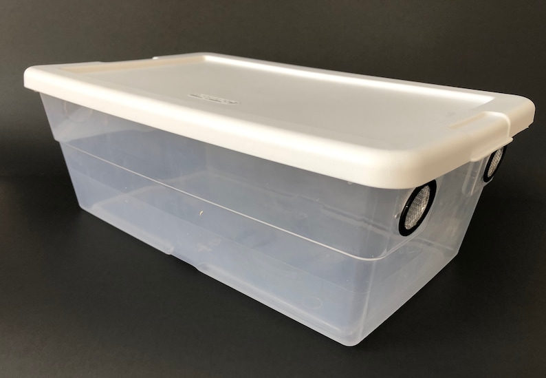 6 Qt Vented Reptile Enclosure: Terrarium Vivarium Container image 3