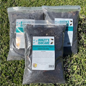 Organic Isopod Substrate Mix: Vivarium Terrarium Soil, 12 Quart Bundle