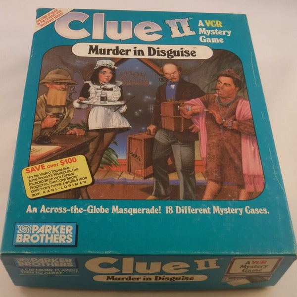 Clue 2 - Murder in Disguise - a VCR Mystery Game - 1987