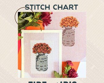 Mums Stitch Chart
