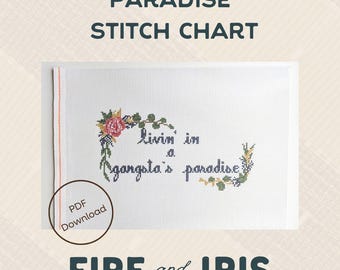 Paradise Needlepoint Stitch Chart