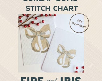 Burlap Bows Stitch Chart