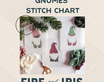 Gnomes Stitch Chart