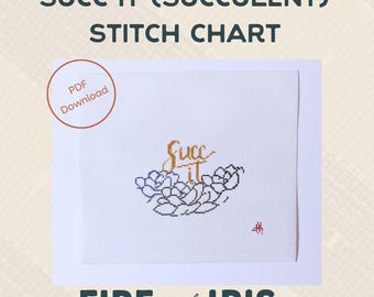 Succ It (Succulent) Stitch Chart
