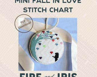 Mini Fall in Love Stitch Chart