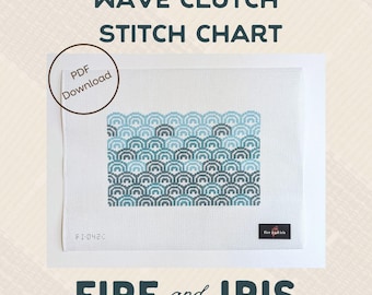 Wave Clutch Nadelspitze Stichmuster