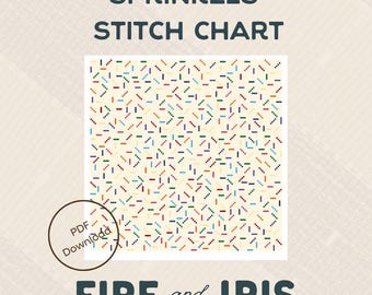 Sprinkles Needlepoint Stitch Chart