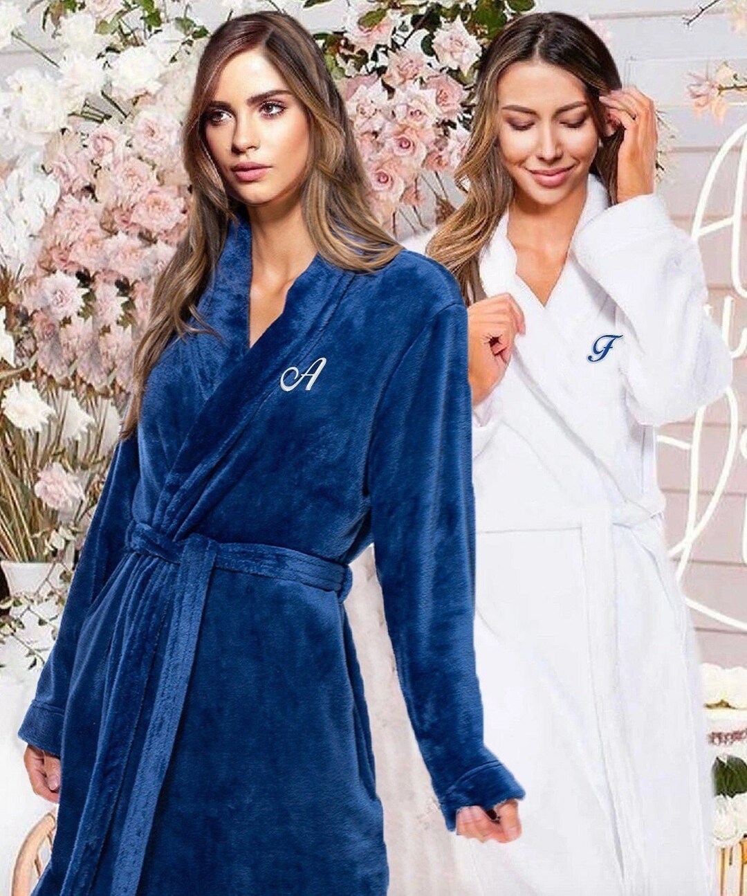 Robes for Women Personalized Gifts Short Plush Bathrobe Personalized